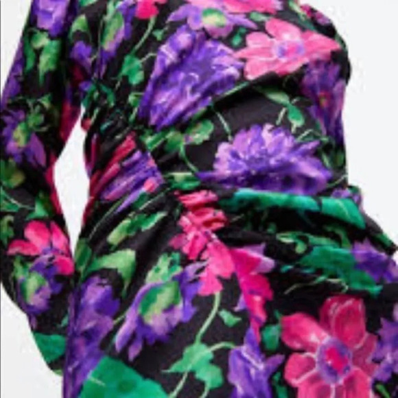 ZARA NWT WOMAN PRINTED MIDI DRESS Fashion blogger favorites - Picture 2 of 9